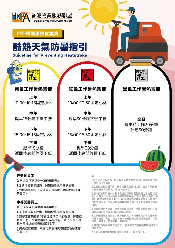 《環境服務業 – 預防工作時中暑指引》